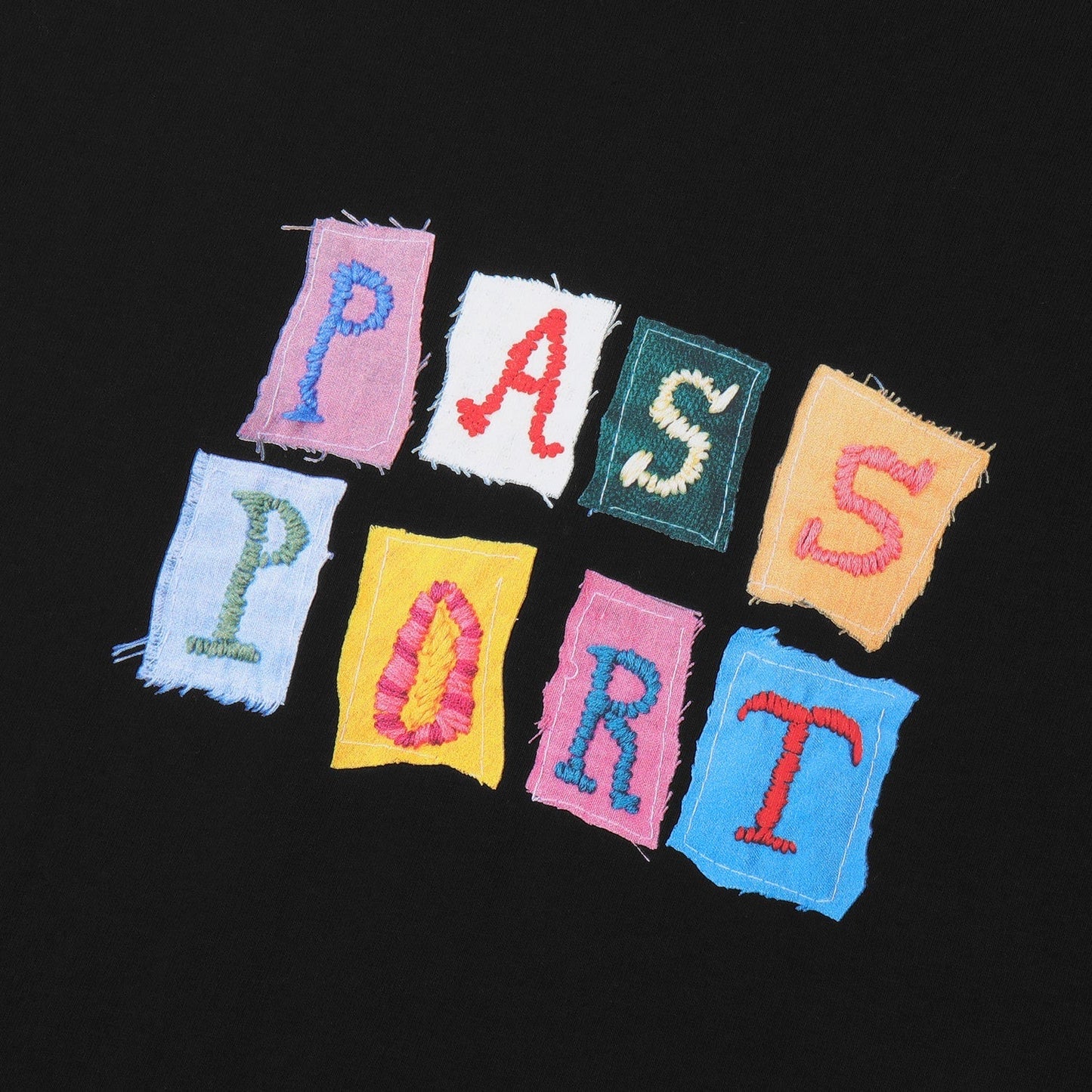 PASS~PORT GX1000 PATCHWORK T-SHIRT